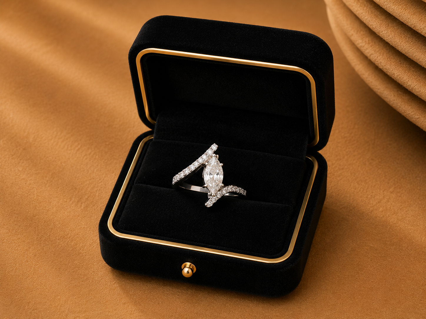 Celestial Wave Diamond Ring