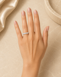 Asterica Emerald Eternity Band