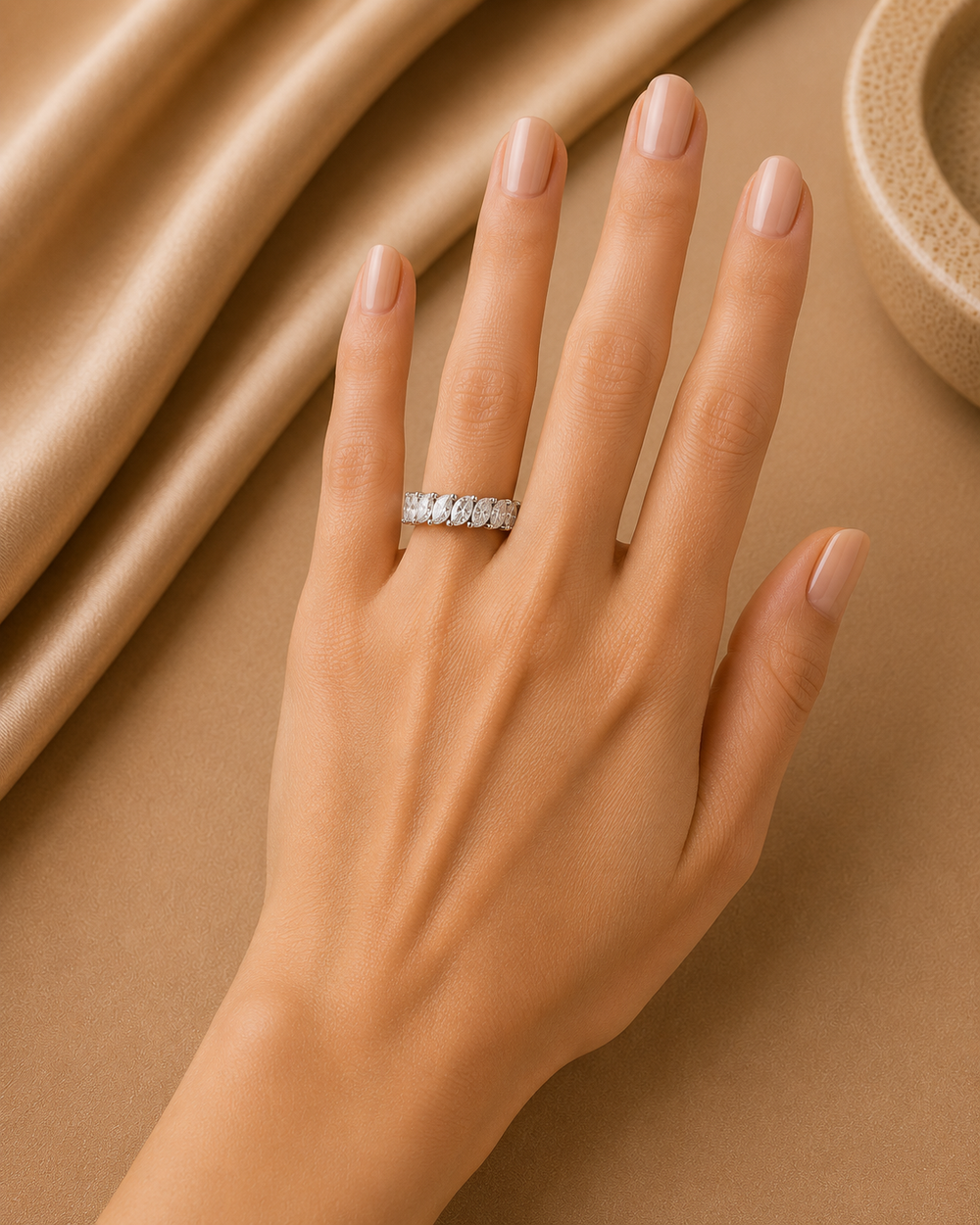 Marquis Eternity Diamond Band