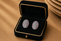 Nocturne Pavé Diamond Stud Earrings in 18K Gold