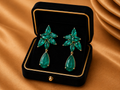 Izzari Verde Royale Emerald Drop Earrings