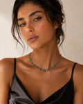 Emerald Diamond Statement Necklace in 18K Gold