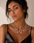 Aurora Heart Diamond Statement Necklace in 18K Gold | Luxury Fine Jewellery