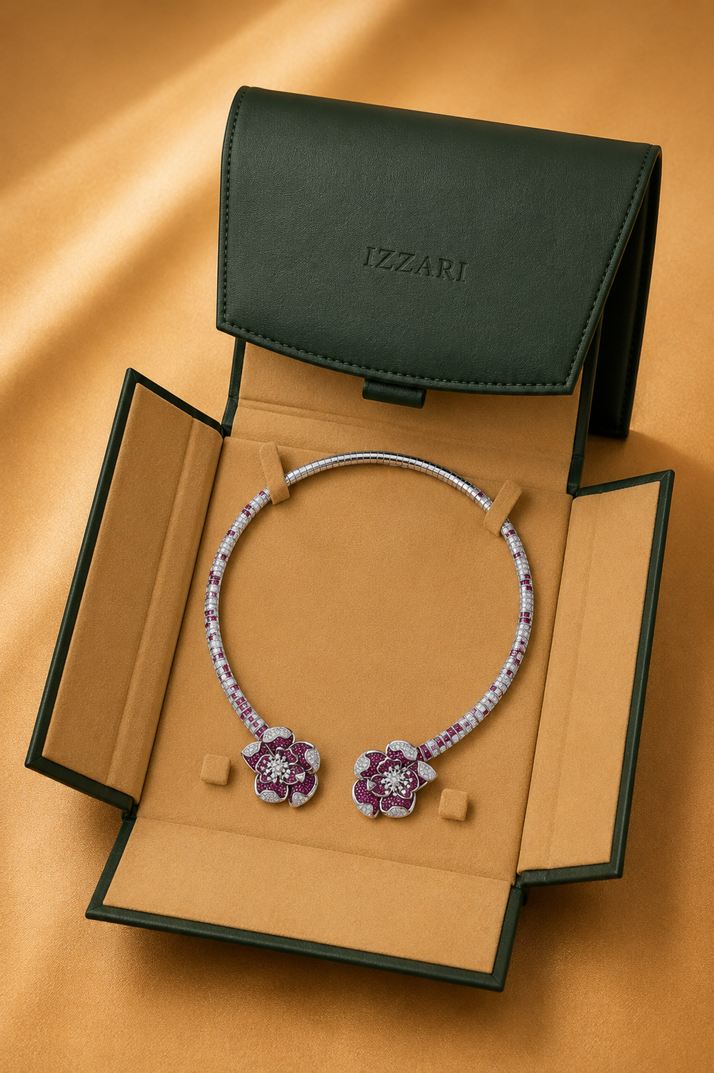 Eternal Rose Diamond Necklace in 18K Gold