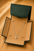 Lumière Geometric Diamond Pendant Necklace in 18K Gold | Luxury Fine Jewellery