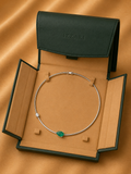Emerald Whisper Solitaire Necklace in 18K Gold | Luxury Fine Jewellery