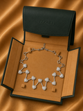 Aurora Heart Diamond Statement Necklace in 18K Gold | Luxury Fine Jewellery