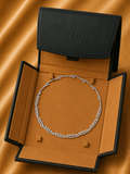 Ethereal Diamond Halo Necklace in 18K Gold | Luxury Fine Jewellery
