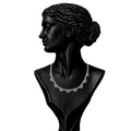 Aurora Drop Diamond Statement Necklace in 18K Gold | Luxury Fine Jewellery