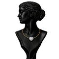 Celeste Heart Diamond Necklace in 18K Gold | Luxury Fine Jewellery