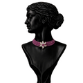 Regal Ruby Polki Statement Necklace in 18K Gold | Luxury Heritage Fine Jewellery
