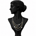 Éternelle Layered Diamond Necklace Set in 18K Gold | Luxury Fine Jewellery