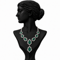 Imperial Diamond Waterfall Statement Necklace in 18K Gold | Luxury High Jewellery