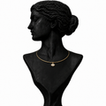 18K White Gold Floating Diamond Necklace