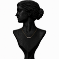 18K White Gold Minimal Diamond Necklace