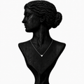 18K White Gold Diamond Solitaire Pendant Necklace