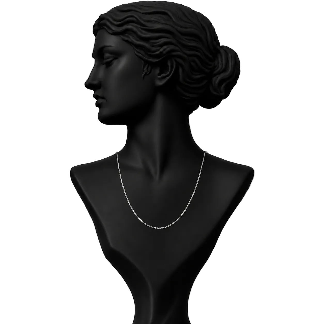 Luna Minimal Gold Necklace in 18K Gold | Luxury Fine Jewellery