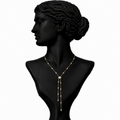 Celeste Diamond Lariat Necklace in 18K Gold | Luxury Fine Jewellery
