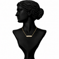 Celeste Charm Diamond Station Necklace in 18K Gold | Luxury Fine Jewellery