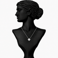 Lumière Geometric Diamond Pendant Necklace in 18K Gold | Luxury Fine Jewellery