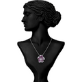 Eternal Rose Diamond Pendant Necklace in 18K Gold