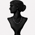 Multi Diamond Statement Necklace in 18K Gold