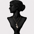 Polki Charms Necklace in 18K Gold
