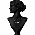 Tiara Emer. cut Diamond Pendant Necklace in 18K Gold