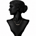 Tiara Round Diamond Pendant Necklace in 18K Gold