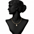 Solitaire Diamond Pendant Necklace in 18K Gold