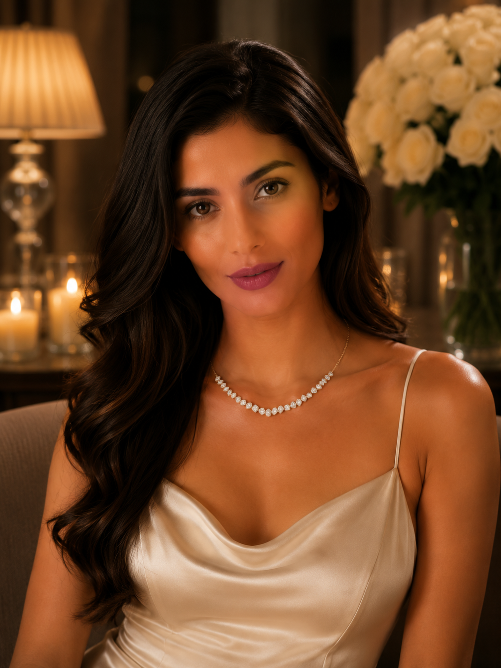 Auric Line Diamond Necklace in 18K Gold | Luxury Fine Jewellery