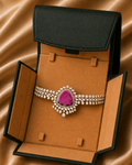 Ruby Blossom Diamond Pendant Necklace in 18K Gold | Luxury Fine Jewellery