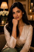 18K Rose Gold Black Diamond Open Cuff Bracelet