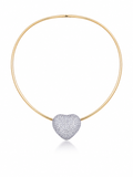 Celeste Heart Diamond Necklace in 18K Gold | Luxury Fine Jewellery