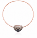 Disco Heart Ombre Diamond Necklace in 18K Gold | Luxury Heart Jewellery