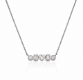 Luna Bar Diamond Necklace in 18K Gold | Luxury Fine Jewellery
