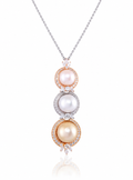 Vintage Diamond Pendant Necklace in 18K Gold