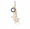 Polki Charms Necklace in 18K Gold