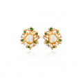 Celestia Diamond Tassel Earrings in 18K Gold
