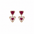 Aurelia Ruby Diamond Statement Earrings