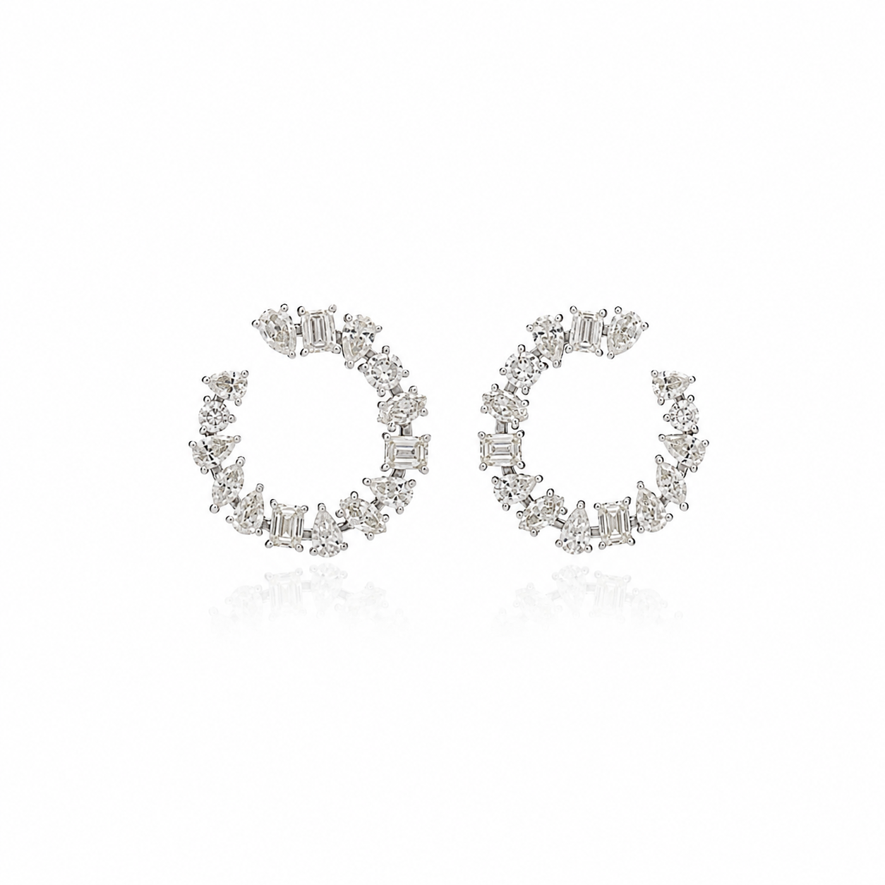 Celeste Vine Diamond Ear Climbers