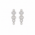 Celeste Diamond Linear Drop Earrings