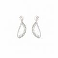 Aeris Diamond Hoop Earrings in 18K Gold