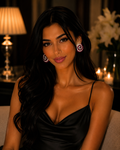 Rouge Opéra Ruby Diamond Statement Earrings in 18K Gold