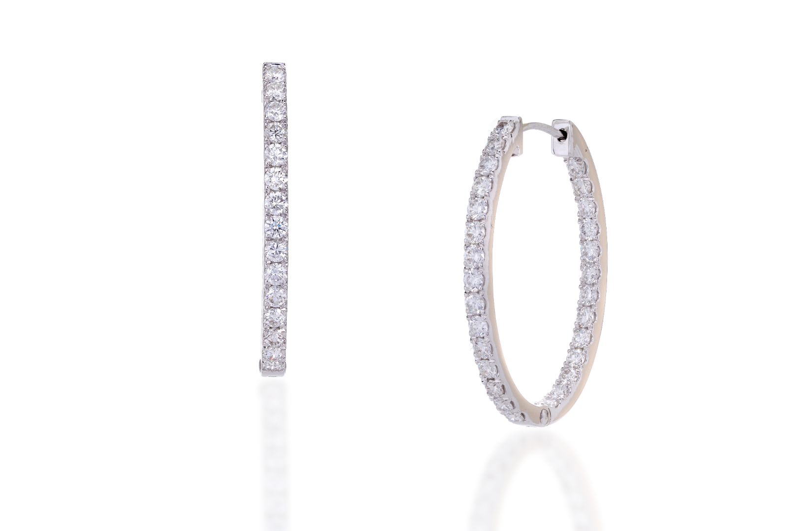 Eternity Hoop Earrings