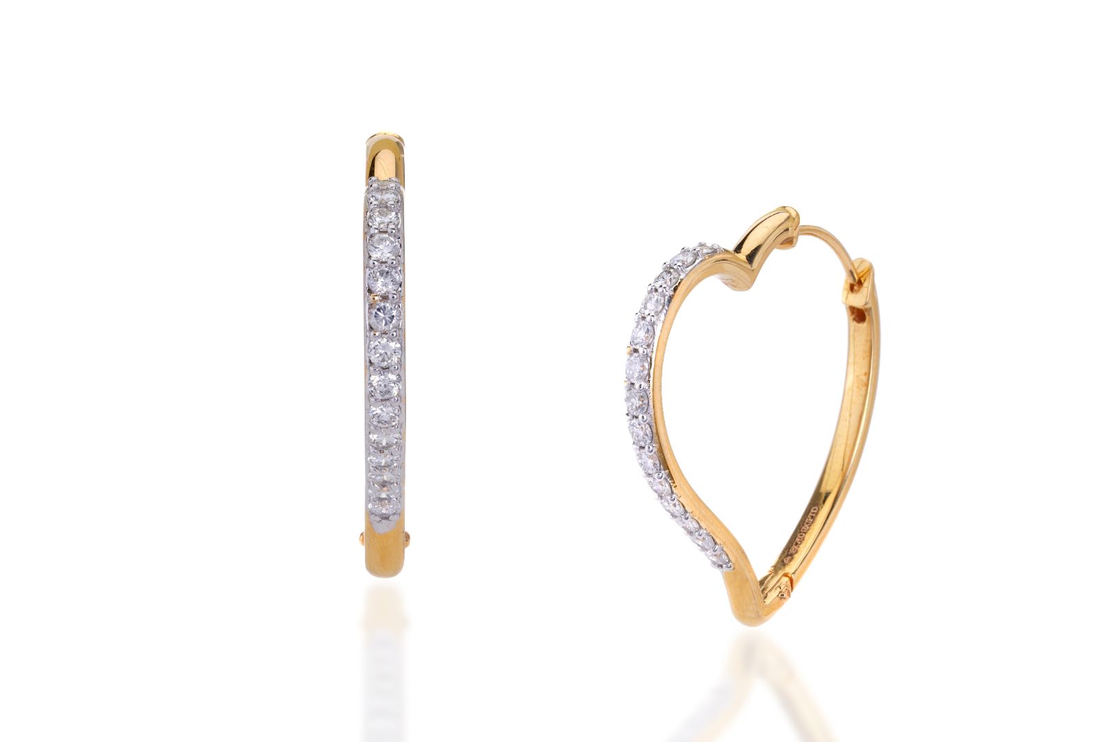 Heart Hoop Earrings