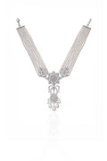 Pearl and Rose Cut Necklace - H