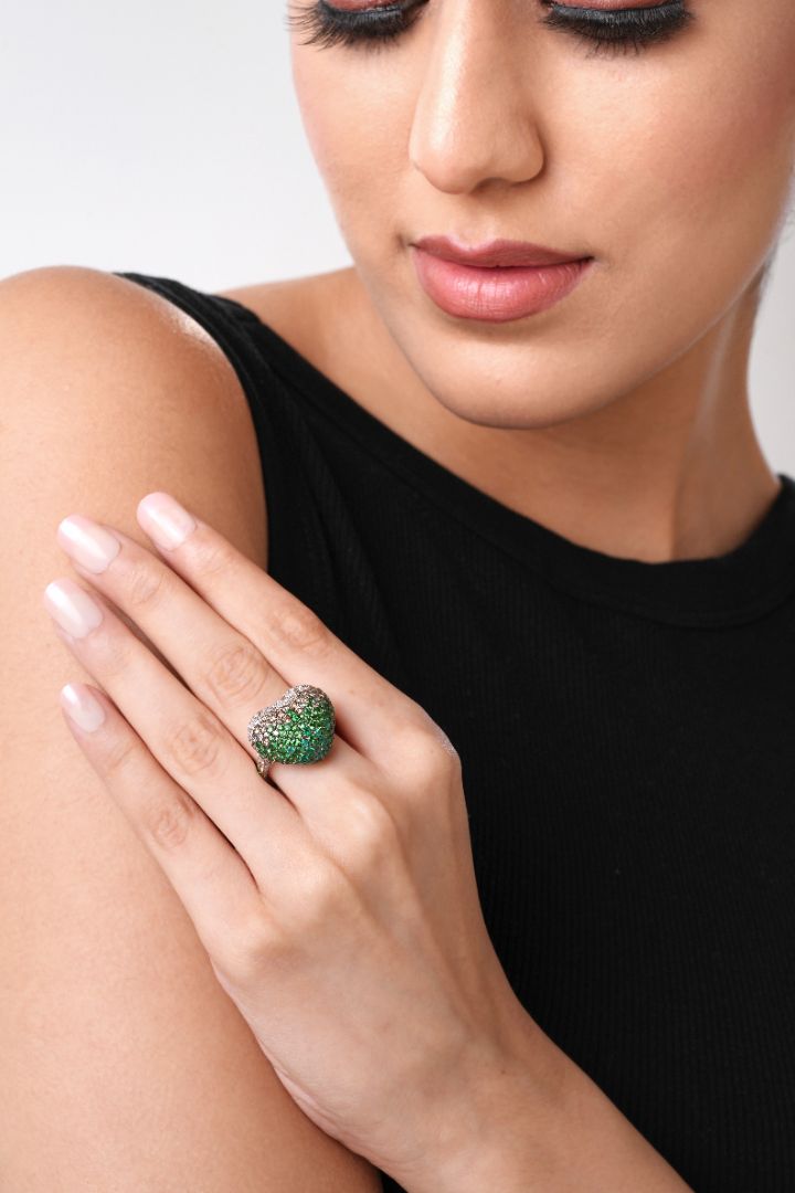 Disco Heart Garden Ring