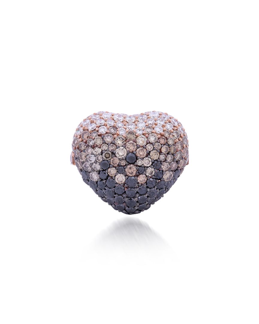Disco Heart Ombre Ring