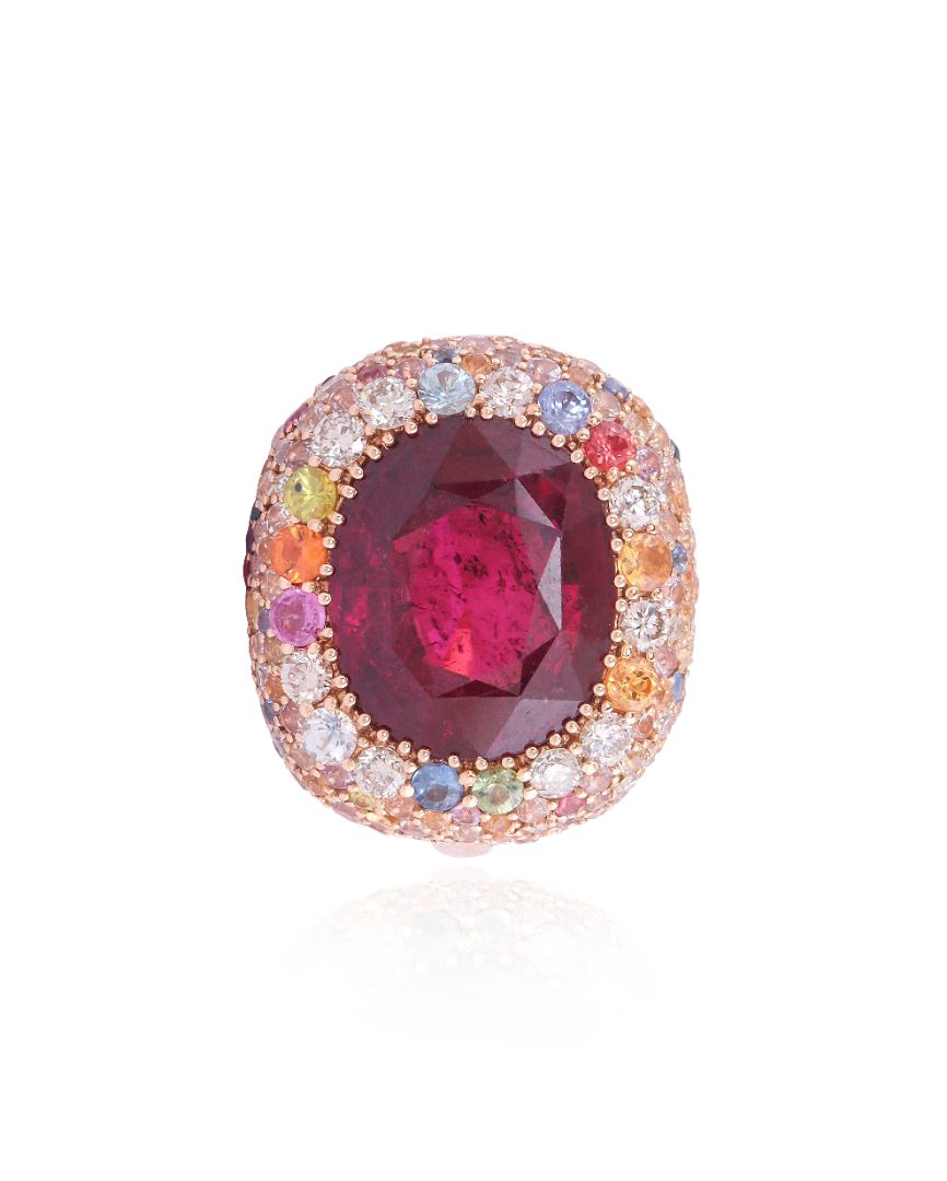 HUE RAINBOW RUBY RING